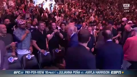 President @realdonaldtrump arrives at #UFC316 🇺🇸 #trump2024