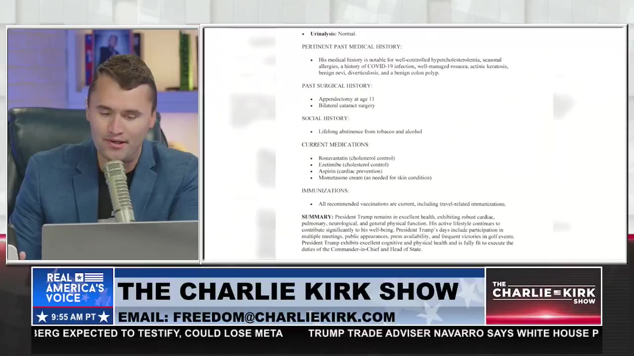 PRESIDENT TRUMP'S HEALTH REPORT CARD