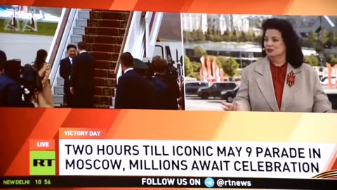 Reporting opposite Red Square