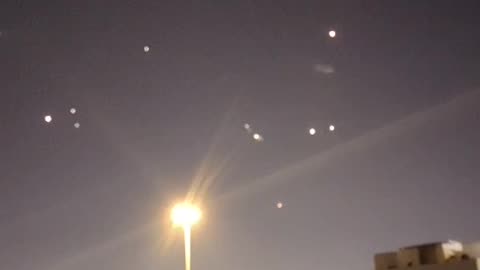 More videos from Iranian missiles in the sky in Qatar