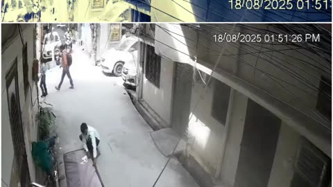 Delhi: Shocking Road Accident Caught on CCTV, Video Goes Viral