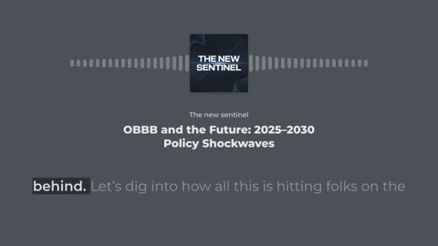 OBBB and the Future