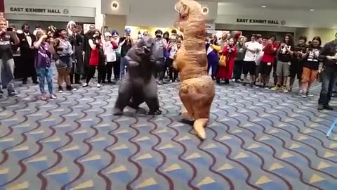 Godzilla vs T-Rex- Fight