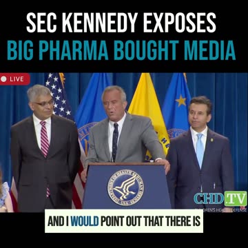 WHOA: Sec Kennedy EXPOSES Big Pharma bought media