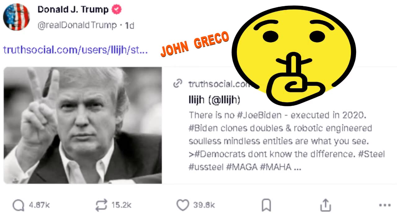 ΔΕΙΤΕ ΤΙ Ανεβασε ο #Τραμπ !! ΠΡΙΝ ΛΙΓΟ !!👀