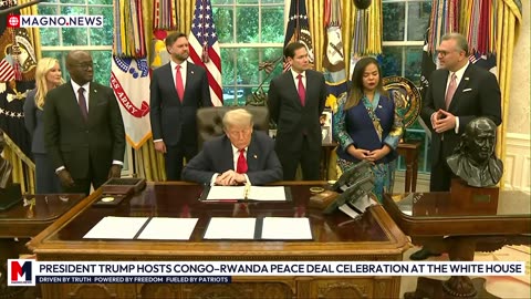 🇺🇸 Peacemaker-in-Chief Trump Celebrates Congo–Rwanda Peace Deal at The White House [LIVE]