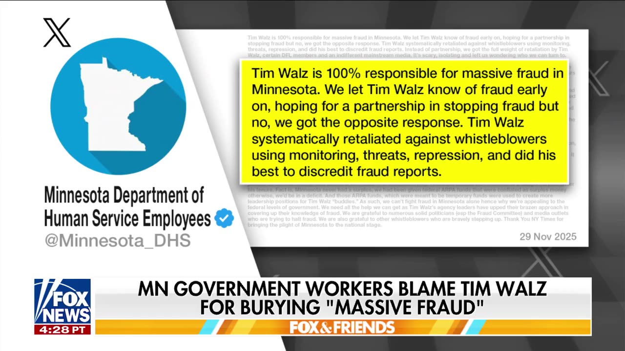 Government workers say Governor Tim Walz "systematically retaliated" against whistleblowers