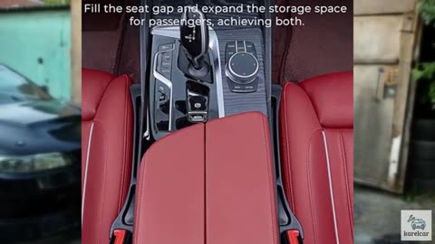 Car Seat Gap Filler 2 Pack, Universal Fit Storage Box Anti-Drop Car Seat Side S