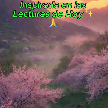 🙏✨ Oración Inspirada en las Lecturas de Hoy ✨🙏