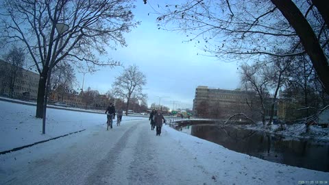 Invid Vasagatan-Östra Bangatan-Järntorgsgatan-Klostergatan. Örebro 20 Nov. 2025