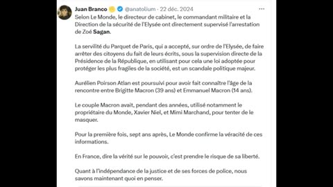 Victoire :Brigitte humiliée, N.Rey relaxée ! UE : Bellamy, démasqué ? Chikirou, cochonou à la LFI !