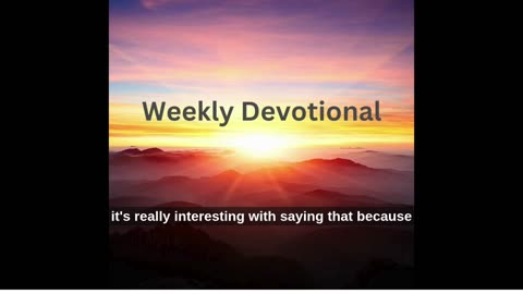 Devotional: June 26, 2025