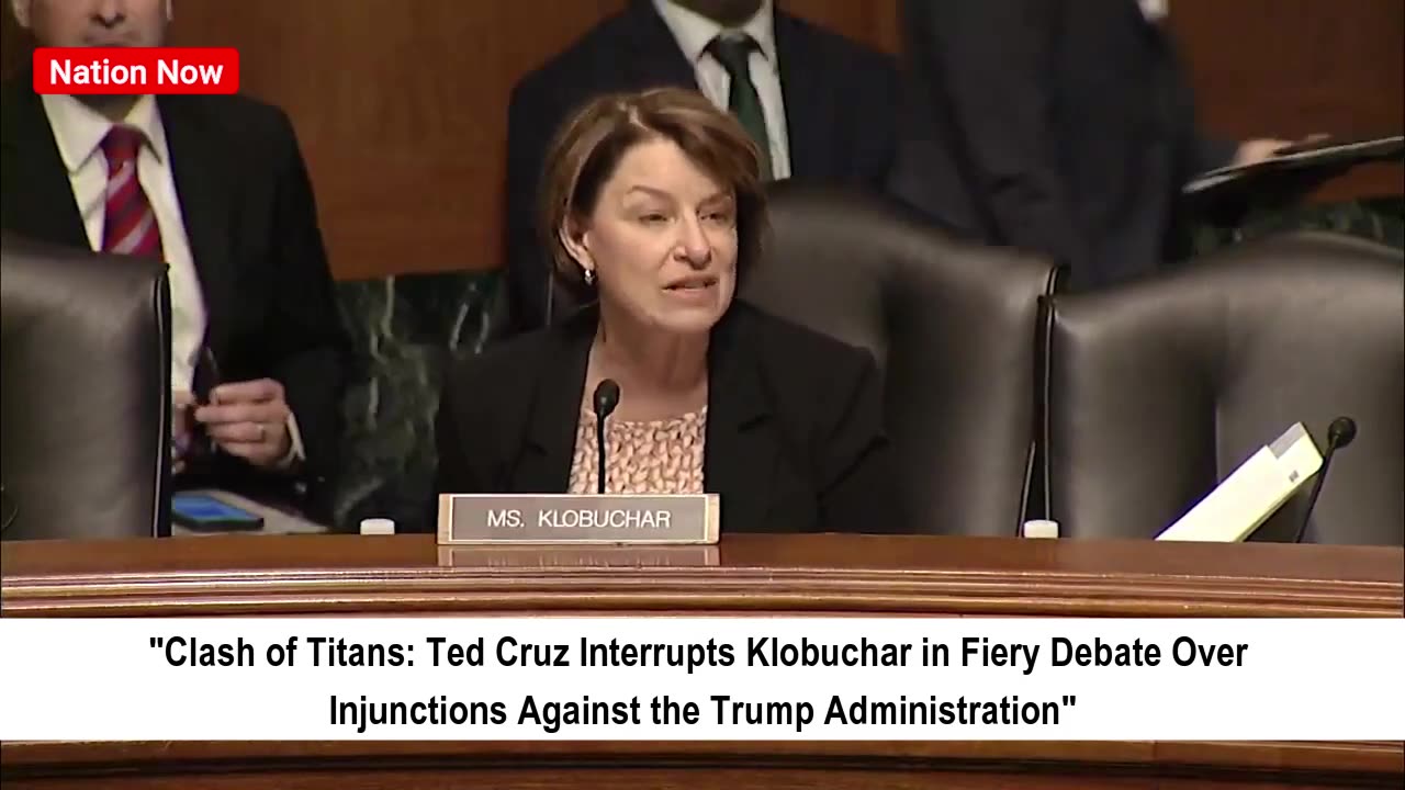 Sparks Fly as Cruz Interrupts Klobuchar Over Trump Injunctions