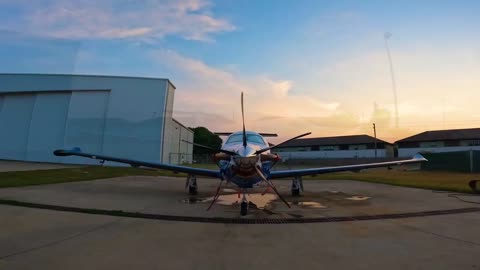 Walk Around after providing Aviation Detailing services on a PC12