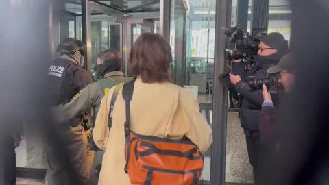 Protesters chant ‘Lock him up!’ as Border Patrol Commander Gregory Bovino arrives