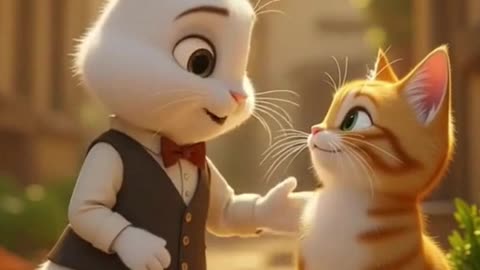 The Cutest Bunny & Kitten Conversation Ever 🥕🐱