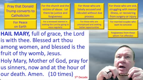 Mary's Daily Live Holy Rosary Prayer at 8:00 p.m. EDT 09/11/2025