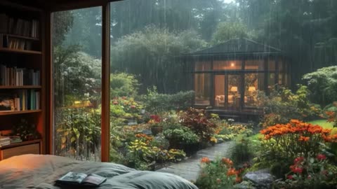 Relax, Close Your Eyes, and Drift into Sleep with the Soothing Sound of Rain