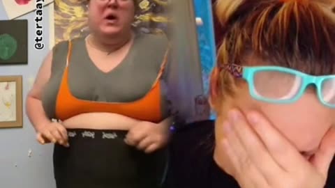 big woman try's a one size fits all workout gear