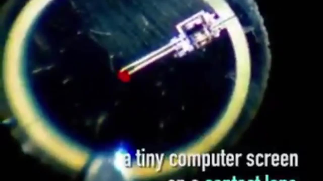 A COMPUTER SCREEN ON A CONTACT LENS