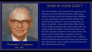 WHO IS YOUR GOD? / WHO IS YOUR SAVIOR? / SALVATION OR REDEMPTION by Bertrand L. Comparet