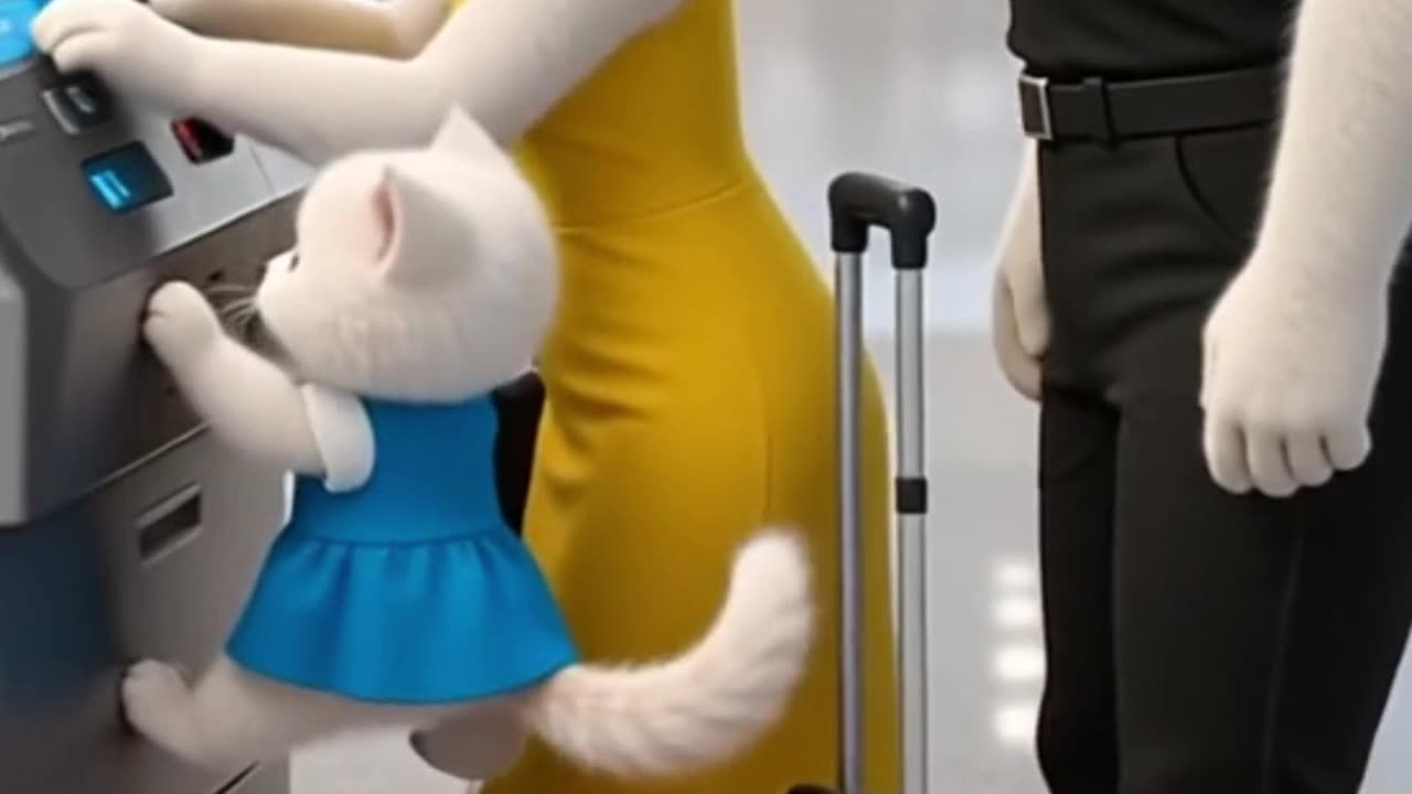 A Cat Family’s Airport Adventure ✈️🐾