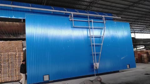 The wood drying room