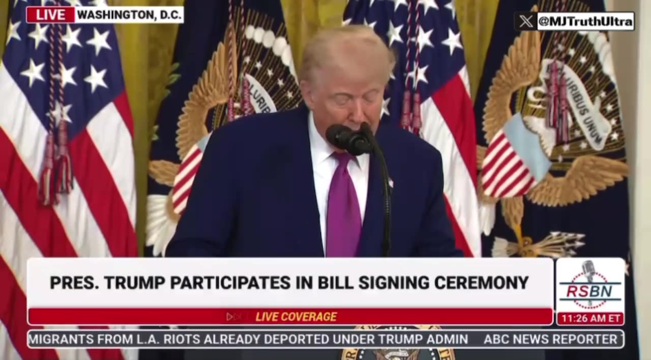 Trump says Mike Johnson will go down as one of the Greatest Speakers of the House