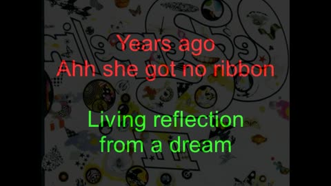 Led Zeppelin III #7 Tangerine (backward lyrics in red)