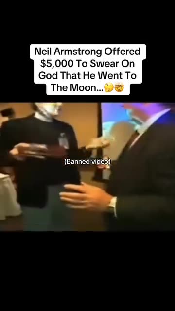 Neil Armstrong don't want to swear to God that he went to the Moon