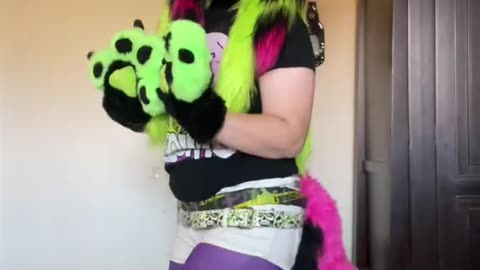*wags tail cutely* 🥺🍭FURSUIT VIDEO BY @Cigsnvalentines on TikTok #furry #fursuit