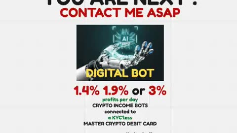 DIGITAL BOT - AI CRYPTO PROFITS + DEBIT CARD LIFE-STYLE (JOIN US NOW) TOP TEAM ROB BUSER