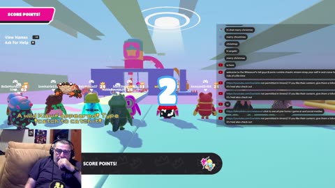 chill streamer playing fall guys & sonic rumble