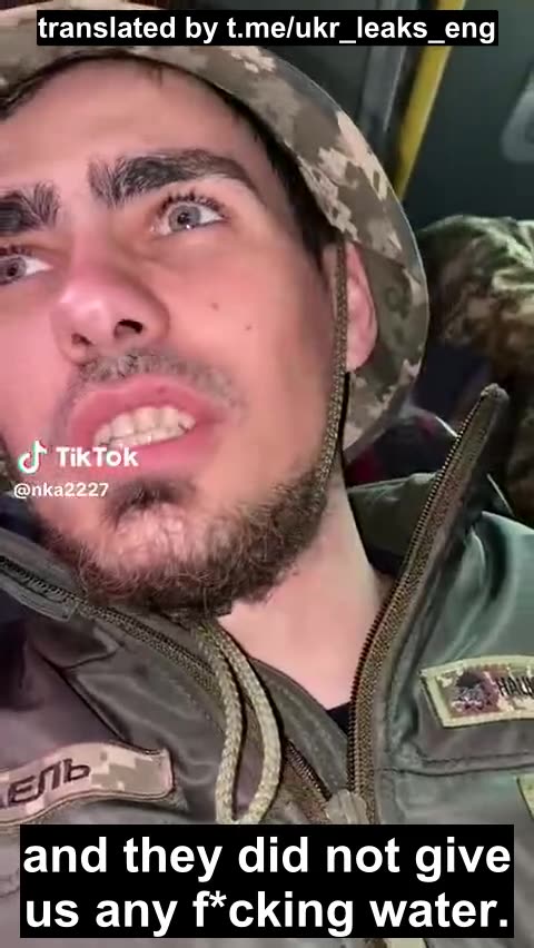 Ukrainian soldier shows what he and his fellow soldiers eat on the front lines.