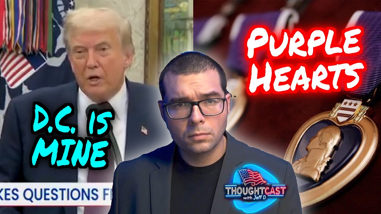 South Park takes shots. Purple Heart day. Trump calling in Fed Powers. TC 8/7/25