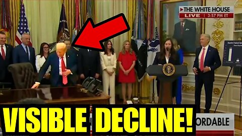 Trump TOO WEAK TO STAND in Presser, VISIBLE DECLINE