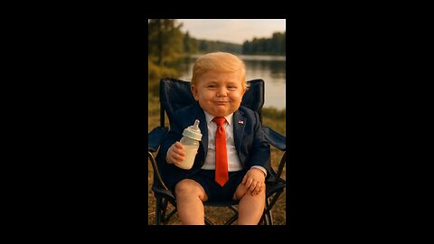 Little Trump is drinking milk 🍼🍼