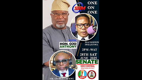SSM -ONE ON ONE •⁠ ⁠WITH APC -HON OJO ANTHONY