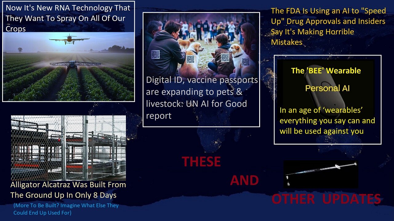 Created New RNA They Want To Spray On All Our Crops, CV Vax News, & Other Updates