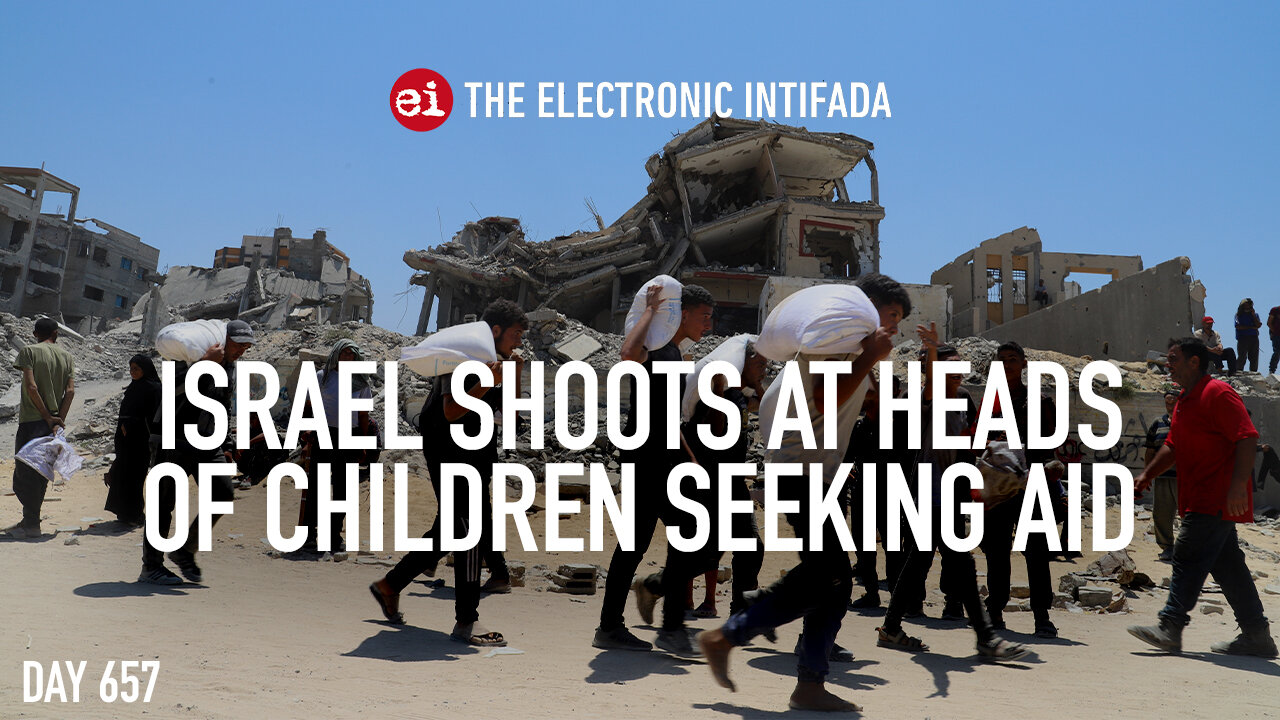 Israel shoots at heads of children seeking aid, with Nora Barrows-Friedman