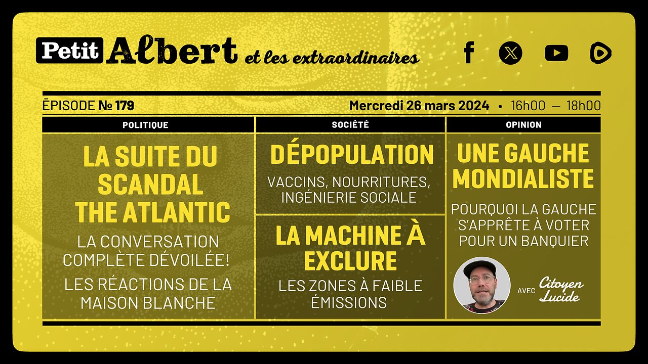 Petit Albert et les extraordinaires Épisode #179 - Avec Cityoyen Lucide