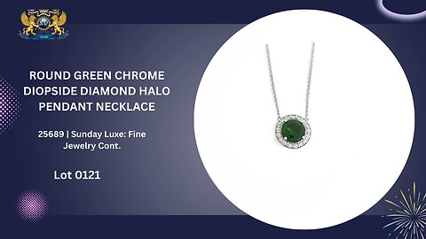 ROUND GREEN CHROME NECKLACE