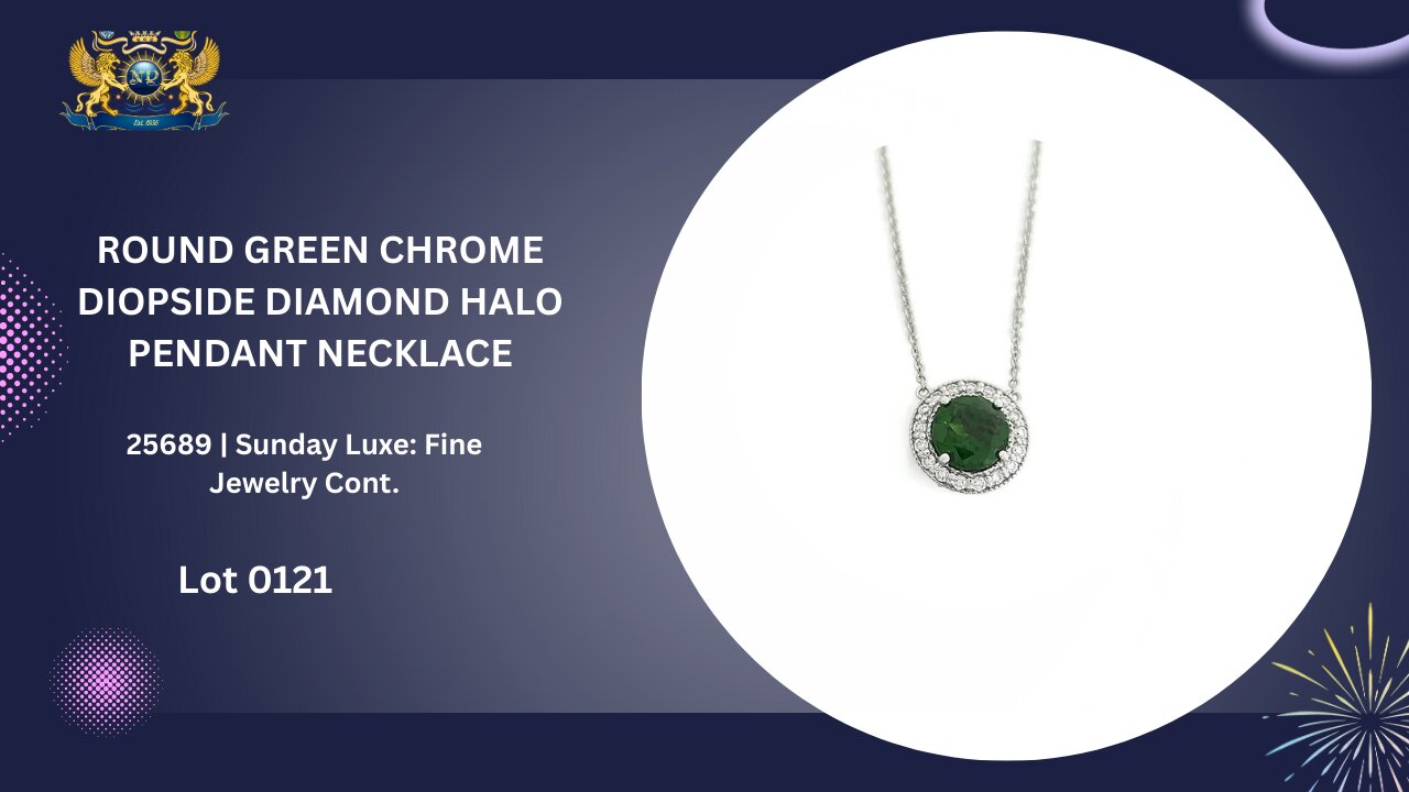 ROUND GREEN CHROME NECKLACE