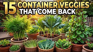15 Perennial Container Vegetables You Plant Once And Harvest For Years (Video)