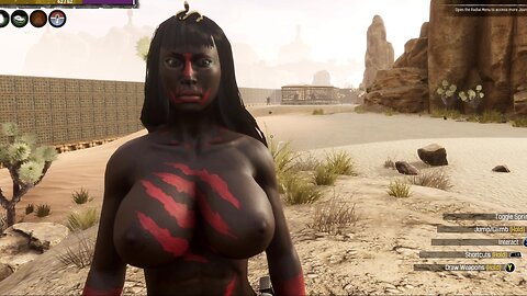 Conan Exiles rebuilding my base and farming black ice big busty boobs huge tits