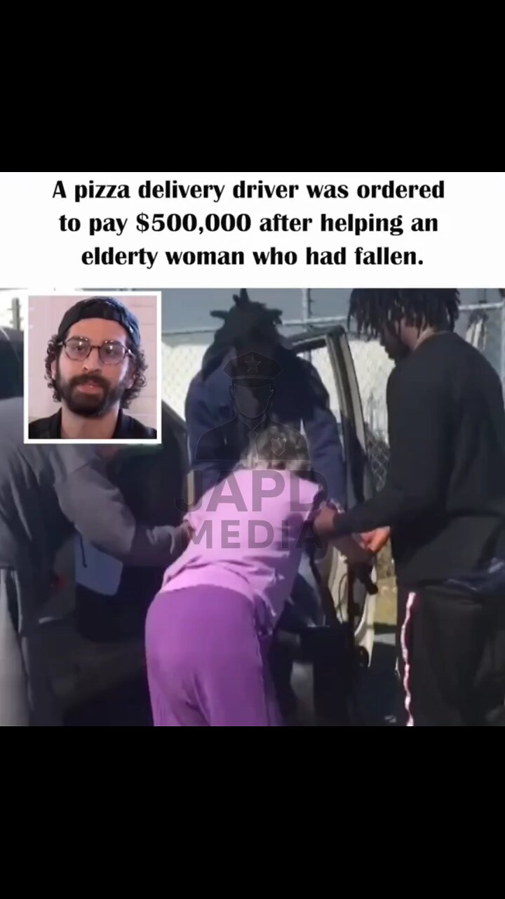 Pizza driver fined ₦500k after aiding elderly woman who fell 😳 #pizzadriver #elderlycare #japd