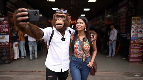 monkey vlogging live interview