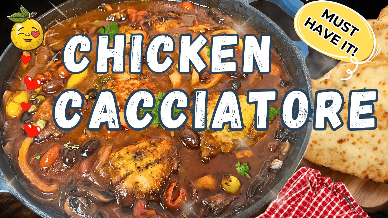 The BEST Chicken Cacciatore Recipe! 🍗 EASY One Pot Hunter's Stew | Feeds a CROWD for CHEAP!