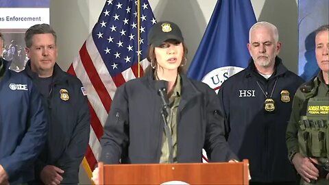 Secretary Noem holds press conference on domestic terror attack in