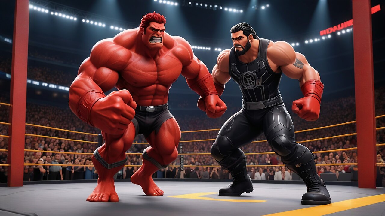Titans Clash Red Hulk vs. Roman Reigns